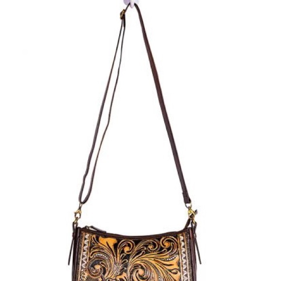 Whitley Hand-Tooled Leather Bag - Picture 4 of 7